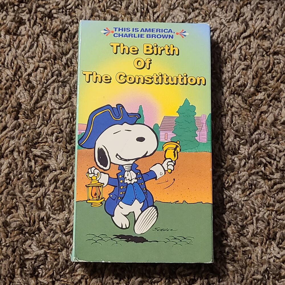This Is America Charlie Brown Vol 6 The Birth of the Constitution VHS 1988